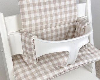 Coussin personnalisable et lavable compatible avec la chaise haute classique Stokke Tripp Trapp, coussin de chaise haute, coussin neutre pour siège de bébé