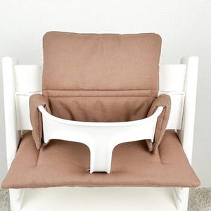 Personalizable Wipeable Cushion compatible with Stokke Tripp Trapp classic high chair, Junior seat cushion for Stokke High chair