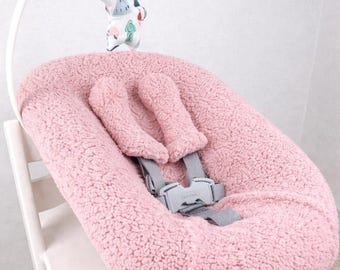 Slipcover for Stokke Tripp Trapp Newborn Set, Baby Lounger Replacement Cover, Sherpa Seat Cover, High Chair Cushion Cover