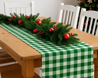 Runner Tovaglia Natale LIOOBO Con Albero Ricamato - Centrotavola Decorativo Per Tavola Delle Feste - Medio
