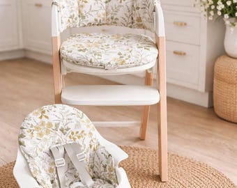 Floral Waterproof High Chair Cushion – Compatible with Mockingbird high chair