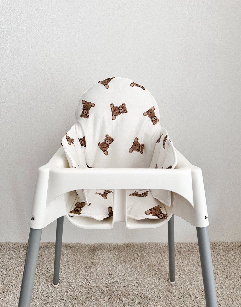 Vintage Teddy Bear IKEA ANTILOP Cushion Highchair Cotton Insert Washable Cushion for Ikea Antilop Feeding High Chair Etsy UK