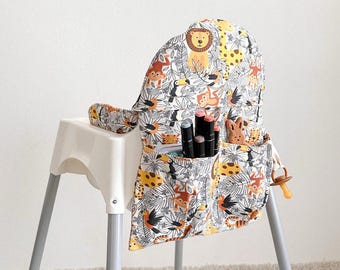 Cojín lavable para trona: forro de algodón para IKEA Antilop