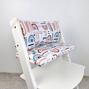 Cotton Cushion Compatible with Stokke Tripp Trapp Classic High Chair, Neutral stokke cushion, highchair cushion, Neutral baby seat cushion