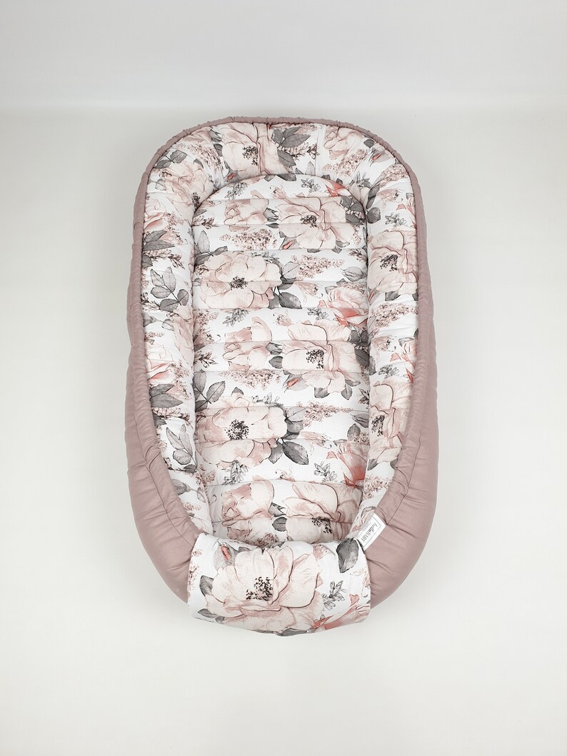 FLORAL BABYNEST Cosleeper Baby Lounger Portable Bed Etsy