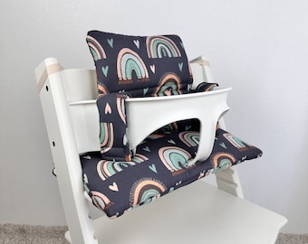 Cotton Cushion Compatible with Stokke Tripp Trapp Classic High Chair, Neutral stokke cushion, highchair cushion, Neutral baby seat cushion