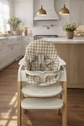 Gingham Waterproof High Chair Cushion – Compatible with Mockingbird high chair product logo