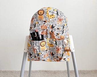 Cojín de algodón lavable para trona: IKEA Antilop, forro lavable