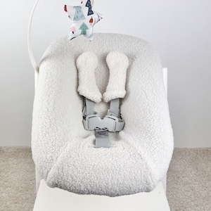 Överdrag till Stokke Tripp Trapp Newborn Set, Reservöverdrag till babysäng, Sherpa-sittdel, Kuddeöverdrag till barnstol bild 4