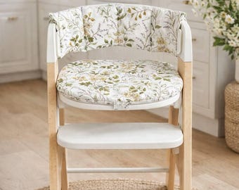 Floral Waterproof High Chair Cushion – Compatible with Mockingbird high chair