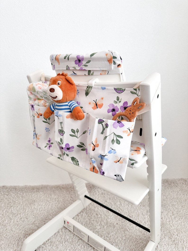 Personalizable Wipeable Cushion compatible with Stokke Tripp Trapp classic high chair, Highchair cushion, Junior seat cushion for Stokke image 1