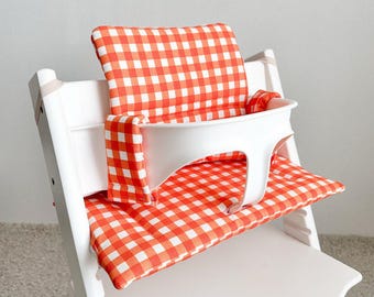 Personalized Tripp Trapp High Chair Cushion: Wipeable Polyester, Custom Fit