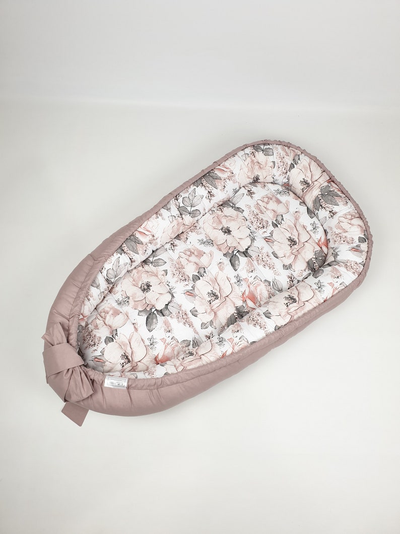 FLORAL BABYNEST Cosleeper Baby Lounger Portable Bed Etsy