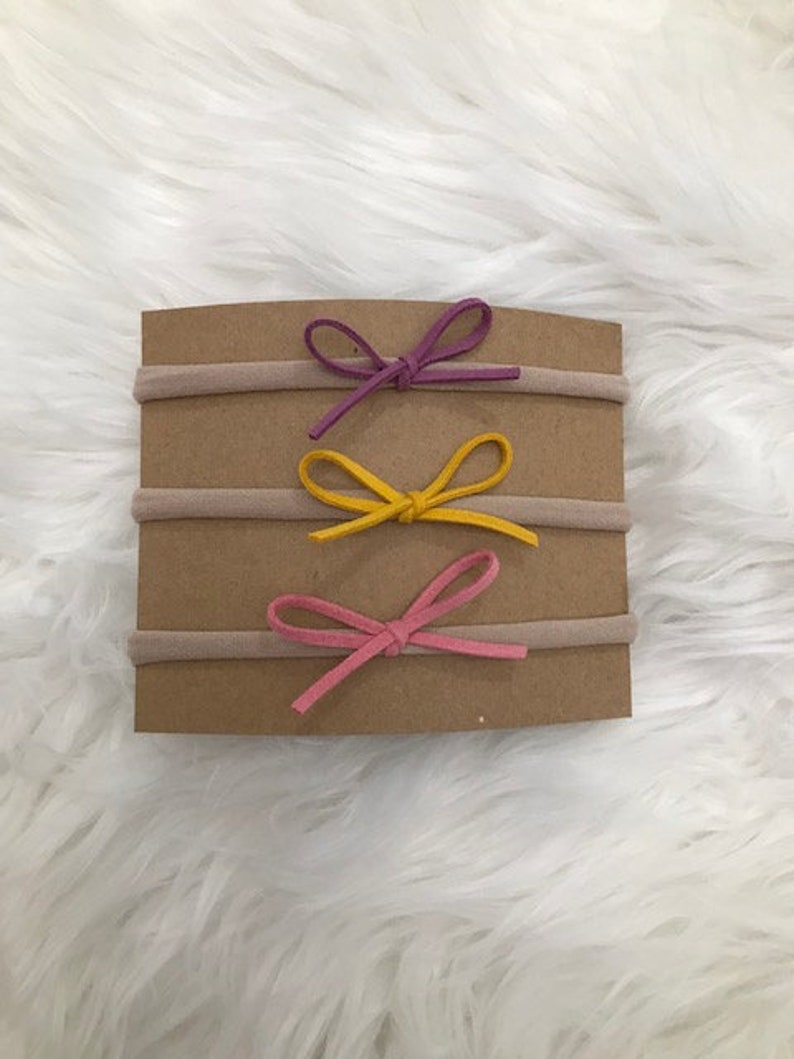 Suede Ribbon Bow
