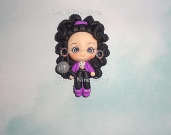 Selena singer girl movie star clay doll flat back embellishment  bow center jewelry magnets lanyards frames key chains crafts badge reels