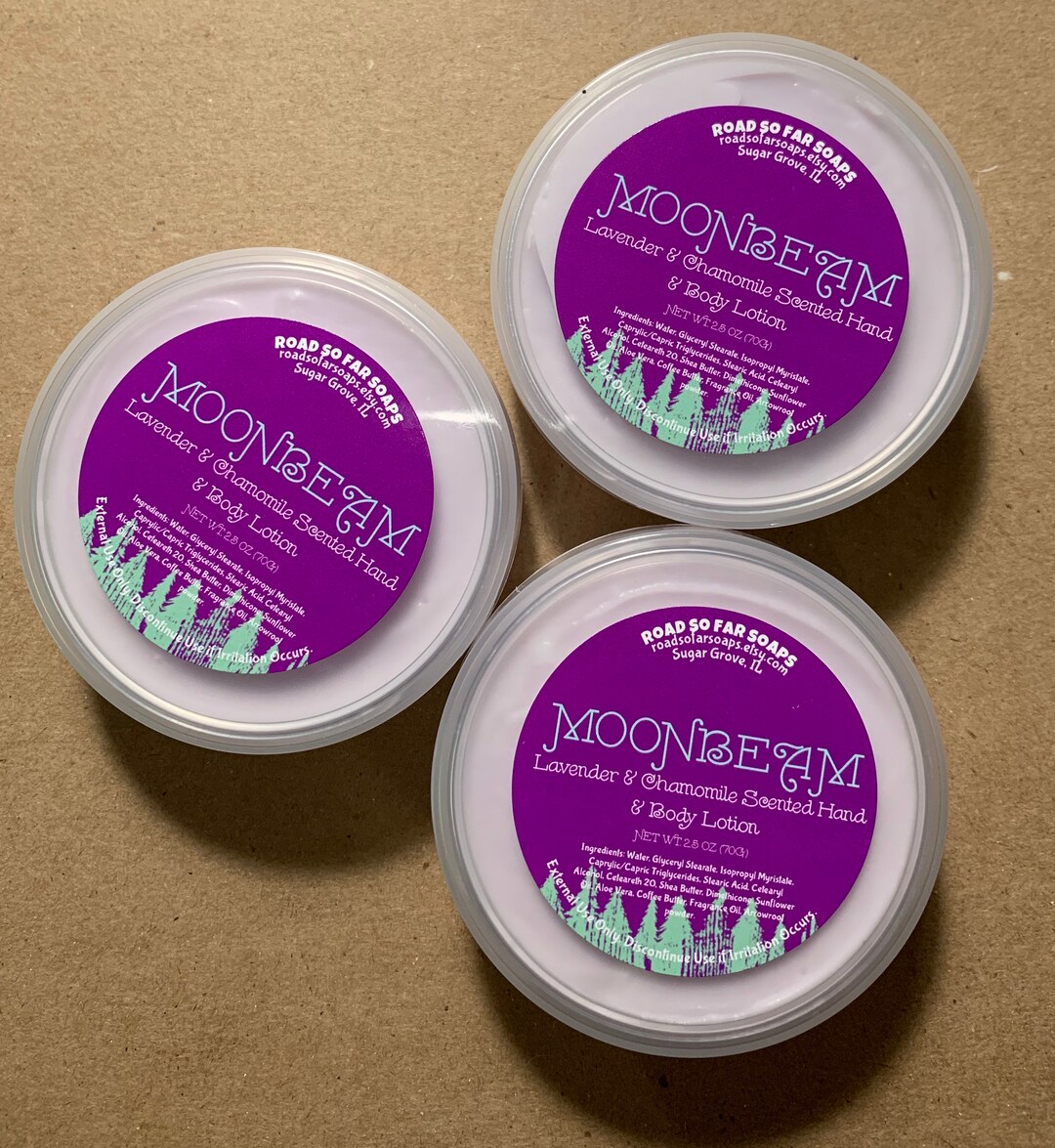 MOONBEAM Lavender & Chamomile Lotion, Homemade Lotion, Supernatural