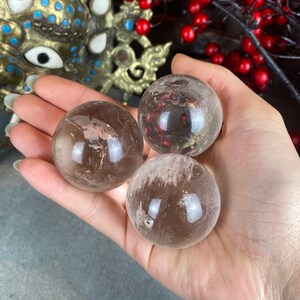 Rock crystal ball, very clear, 1 piece, about 38 mm high quality, quartz crystal, chakra, Reiki, minerals, decoration, meditation