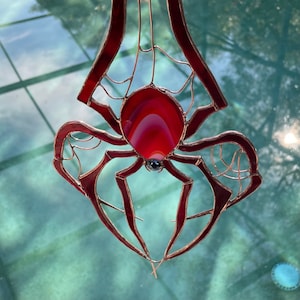 Spider Stained Glass Sun Catcher
