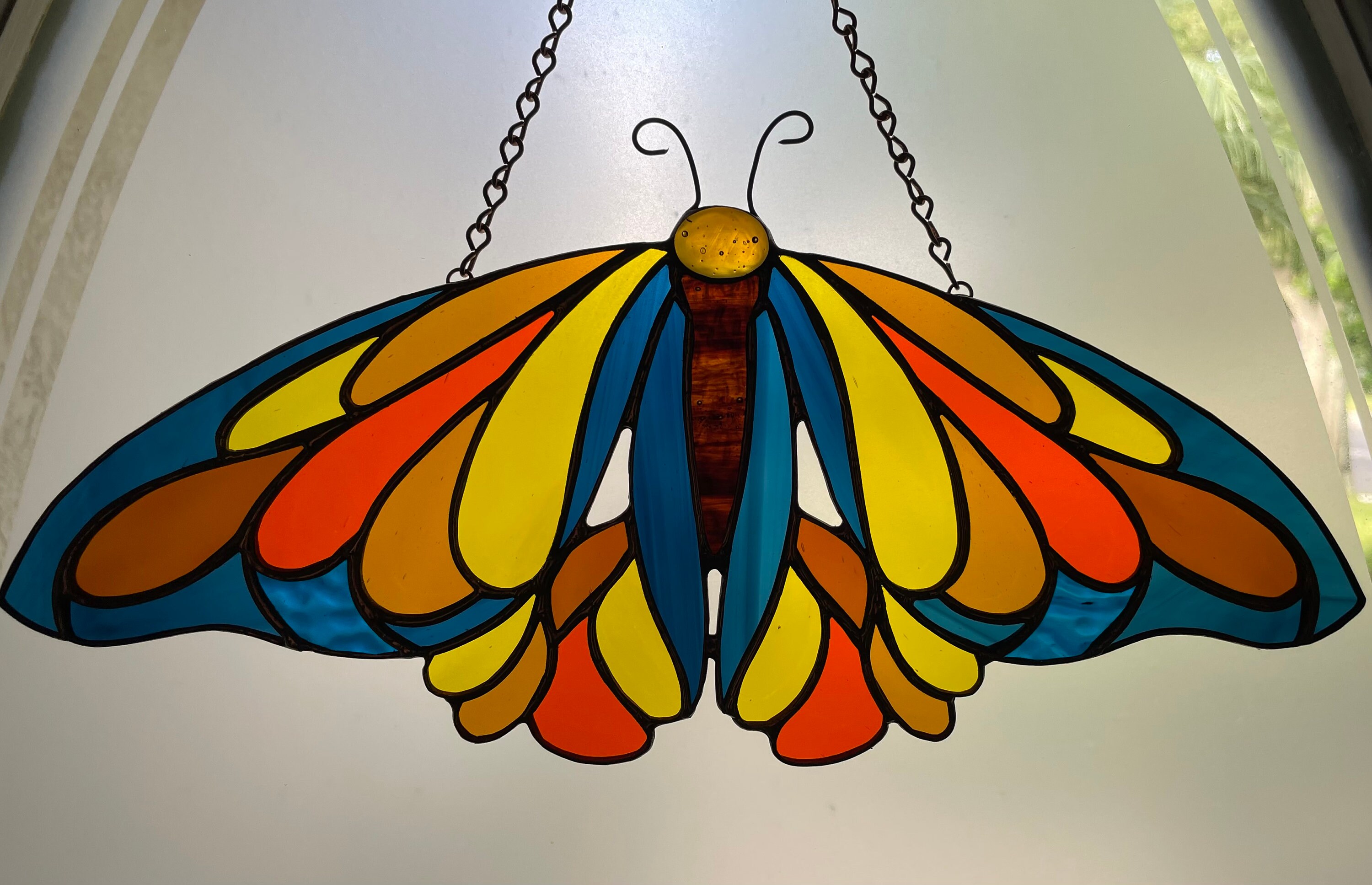 Butterfly Moth Stained Glass Pattern PDF Digital File - Etsy