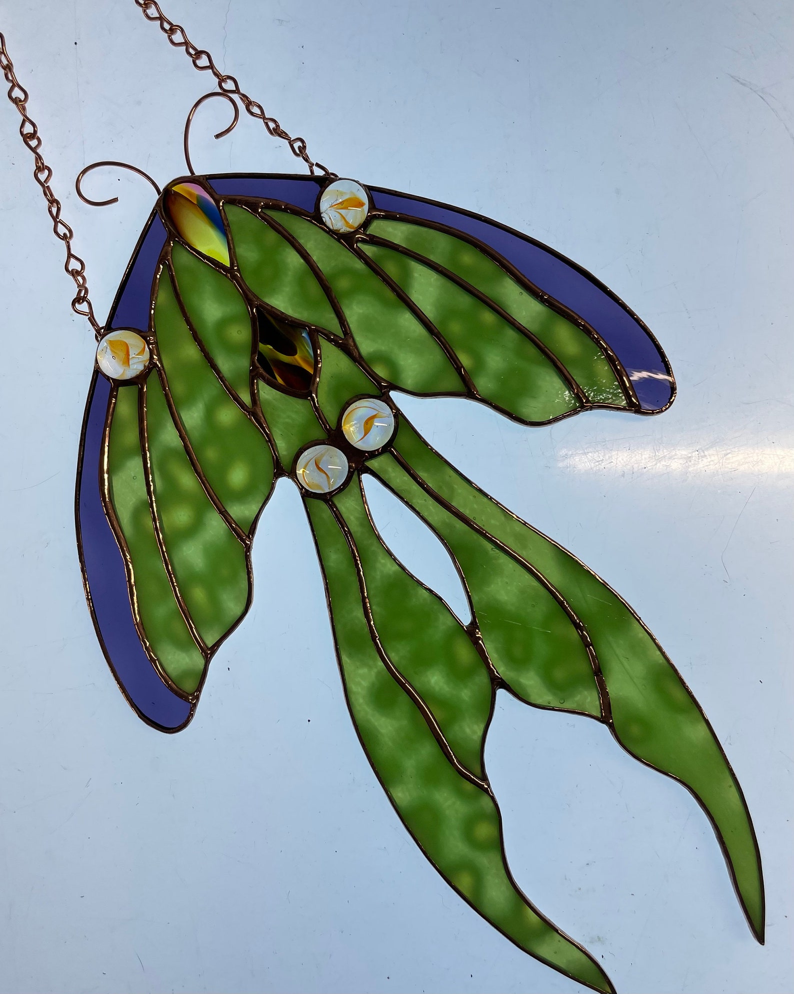 Luna Moth 3 Stained Glass Pattern PDF Digital File - Etsy