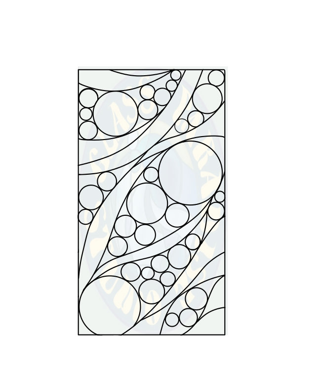 2 versions Suds stained glass pattern PDF digital file/Easier pattern included
