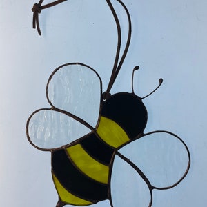 Cute Bee Stained Glass Pattern Digital File PDF - Etsy