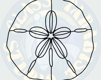 Sand Dollar Suncatcher Stained Glass Pattern PDF Digital File