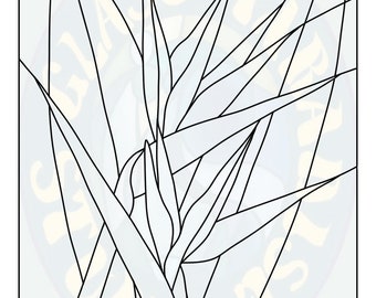 Padrão Bird of Paradise 1 PDF, arquivo digital PNG