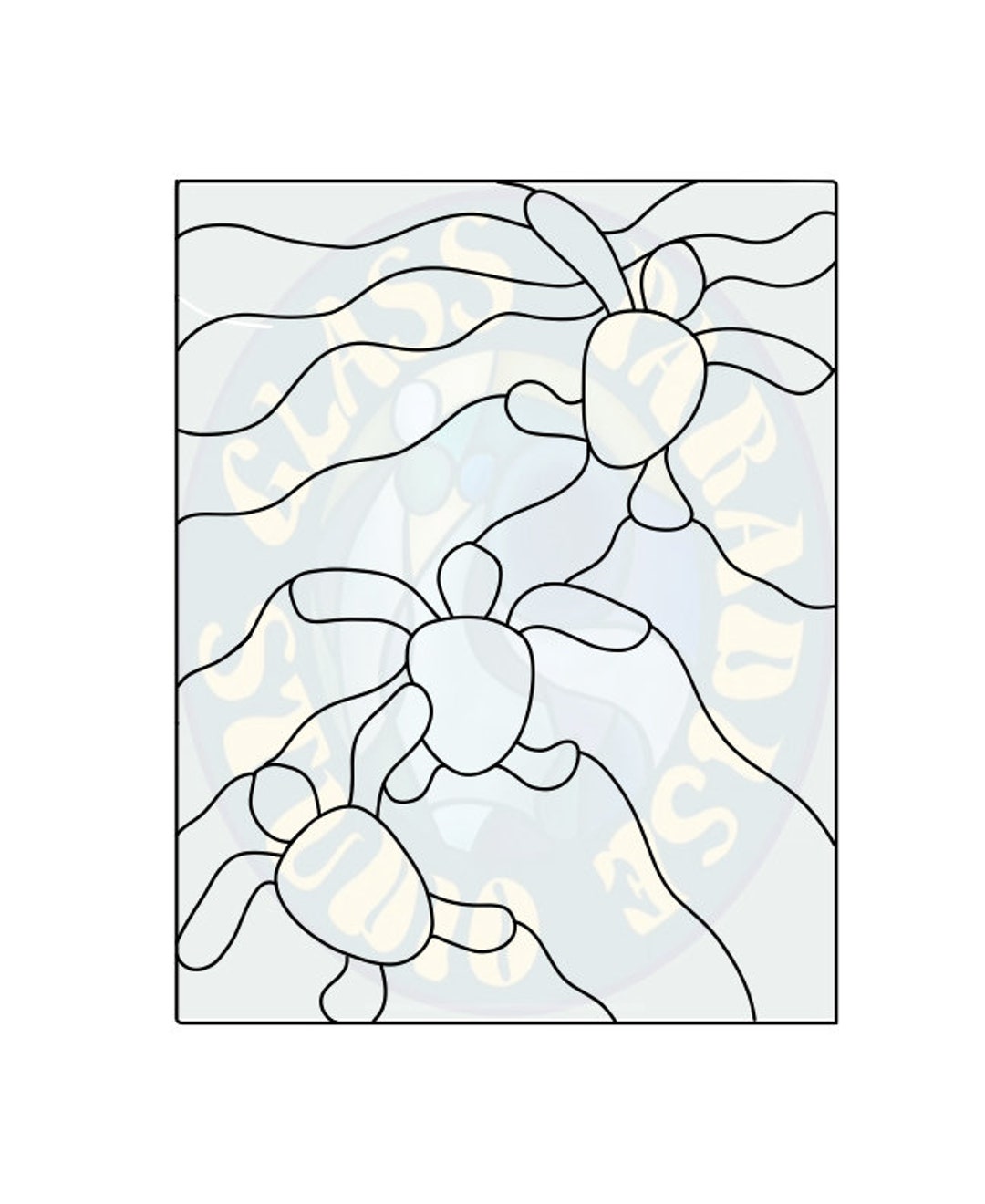 Baby Sea Turtle Stained Glass Pattern PDF Digital File - Etsy