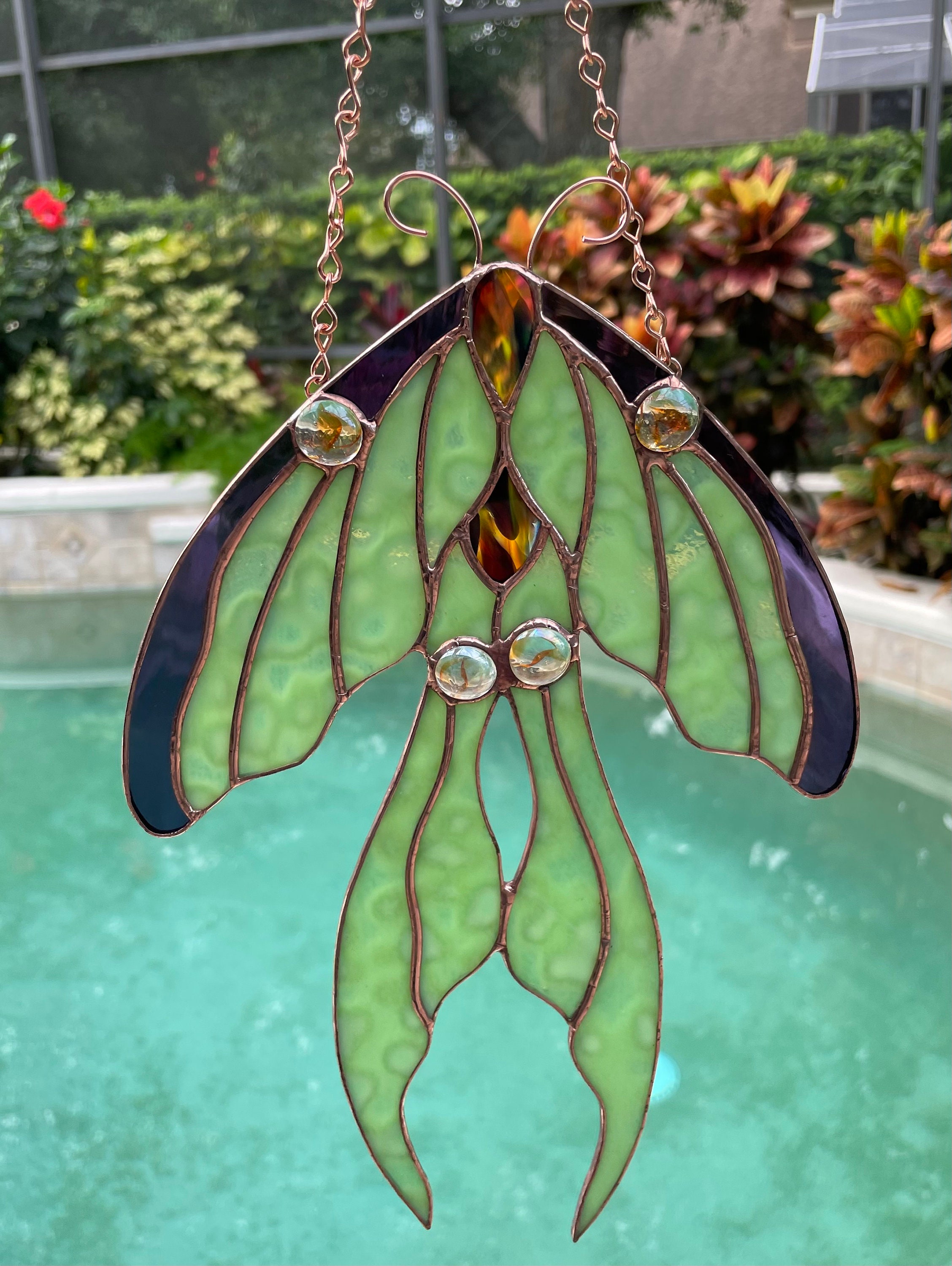 Luna Moth 3 Stained Glass Pattern PDF Digital File - Etsy