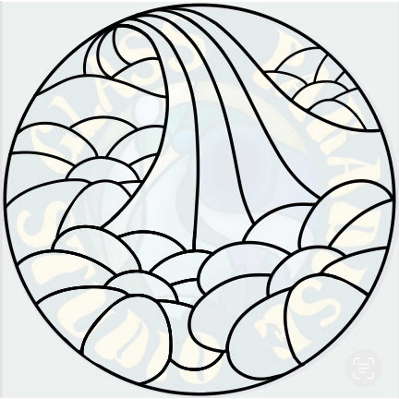 Rainbows and Daisies Stained Glass Pattern PDF Digital File - Etsy