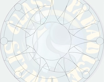 Sun and Moon Stained Glass Pattern PDF, Jpg, png, and psd  Digital File | Stained Glass sun/moon Suncatcher | Digital Pattern