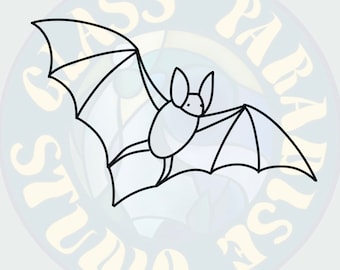Bat Stained Glass Pattern - Etsy