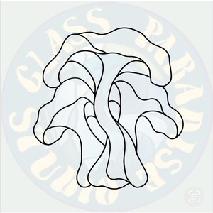 Mushrooms sun catcher pattern digital file