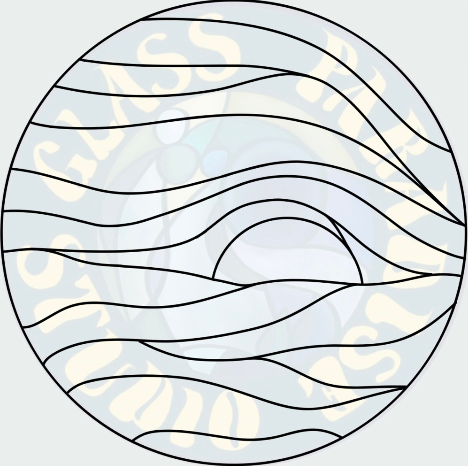 Colorful Sunset Stained Glass Pattern PDF Psd Png Jpg - Etsy