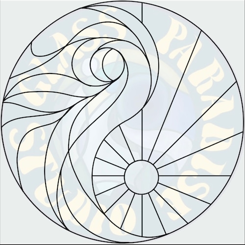 Tree Stained Glass Pattern PDF Digital File Stained Glass Etsy