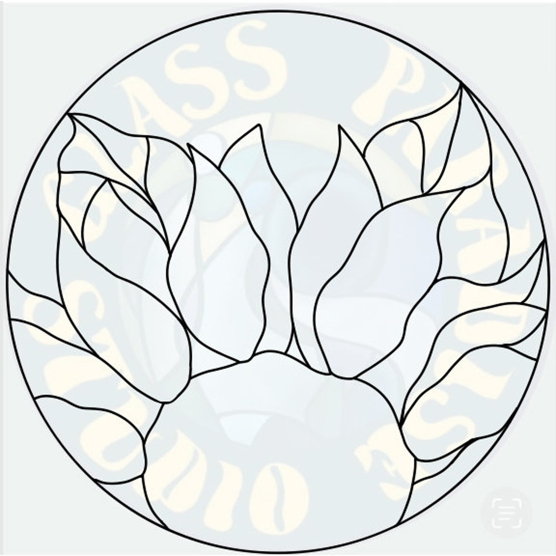 Sunflower Rising Stained Glass Pattern PDF Digital File - Etsy