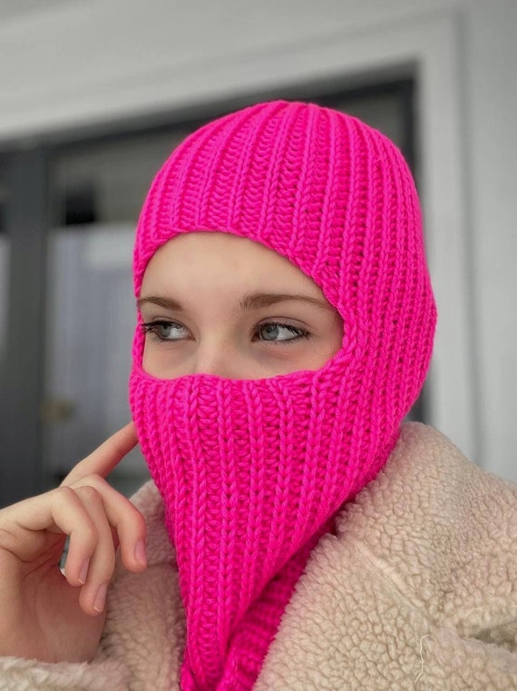 custom knit cagoule hood balaclava face