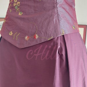 Side Pleat Dress in Mauve