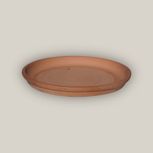 Round | Unglazed Ceramic Plant Saucer - Premium Handcrafted with a Beautiful, Durable Protective finish - Sizes 8"-24" - Free Shipping
