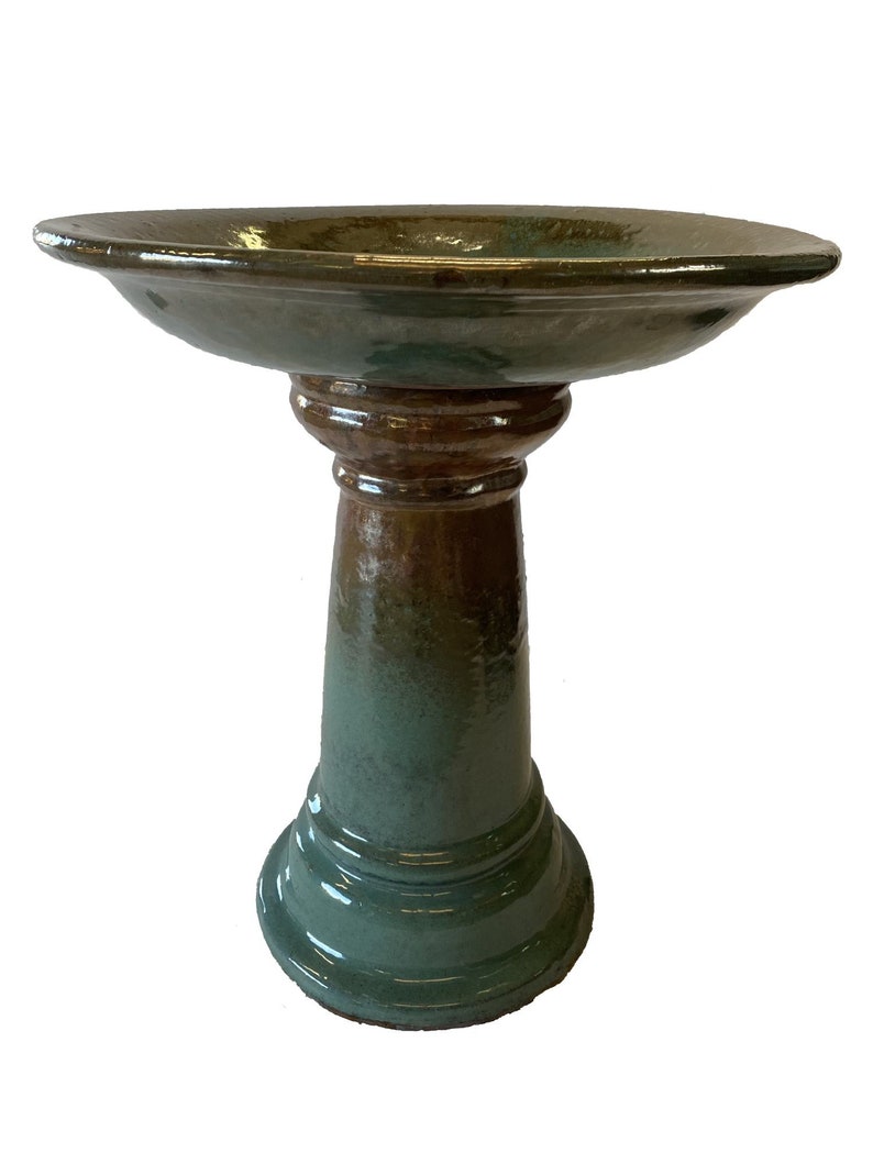 Tall Bird Bath Ceramic Bird Bath for Indoor or Outdoor Use Etsy