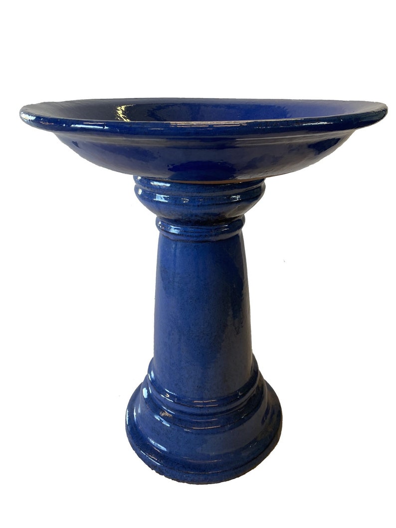 Ten Thousand Pots Tall Ceramic Bird Bath 24 Tall x Etsy