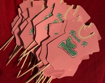 Custom Onesie Cupcake Toppers