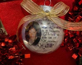 Personalized Photo Memorial Ornament