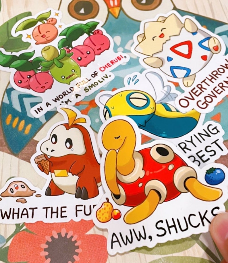 Aggressive Pokémon Stickers 2.0 SET image 1