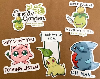 Aggressive Pokémon Stickers [SET]