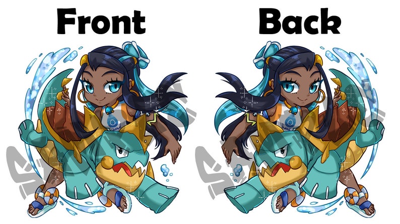 Gym Leader Inspired Rainbow Holo Charms Nessa