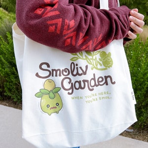 Smoliv Garden Canvas Tote Bag image 1