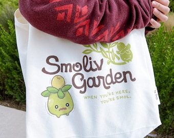 Smoliv Garden Canvas Tote Bag