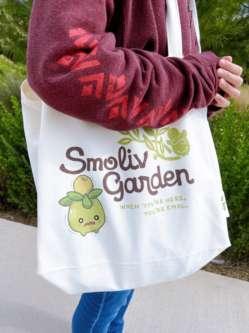 Smoliv Garden Canvas Tote Bag image 1